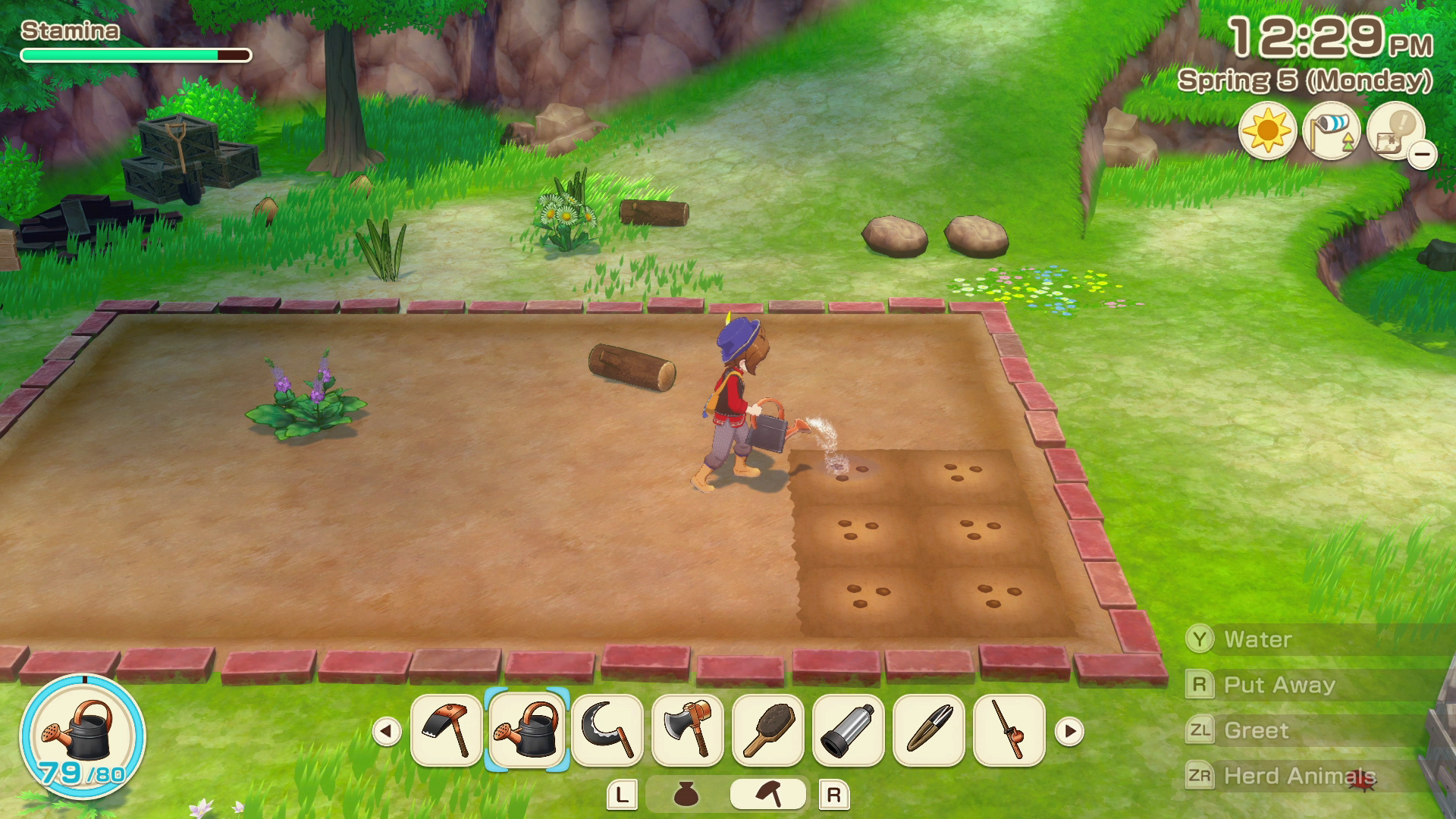 Watering Crops