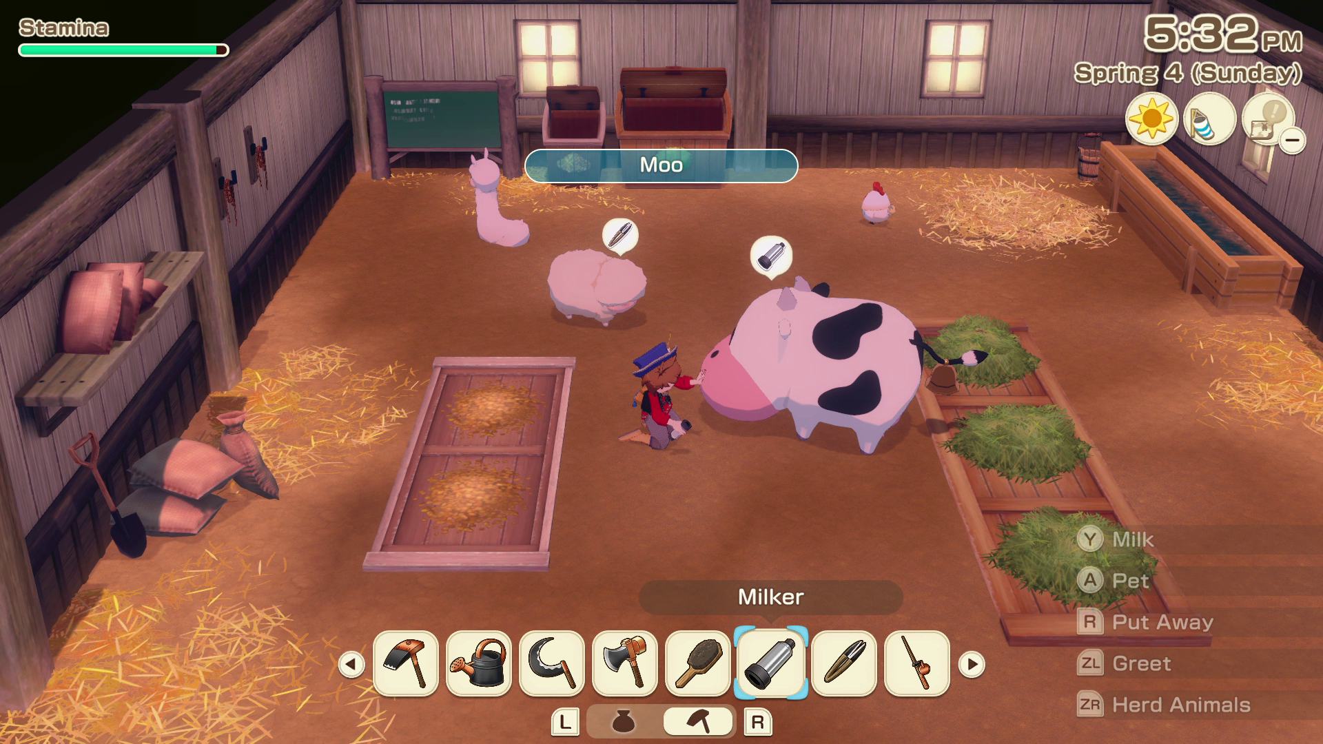 Milking
