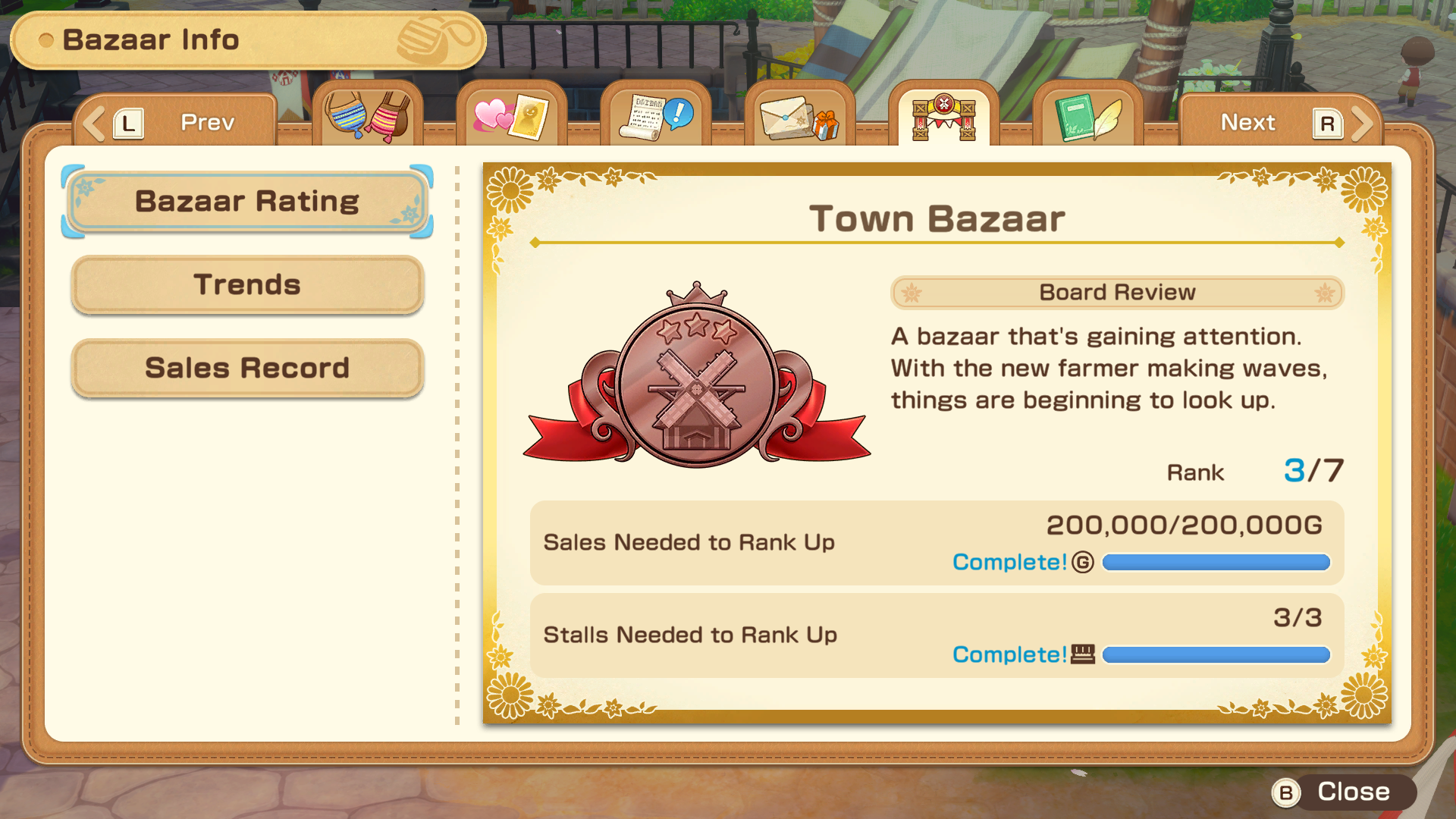 Bazaar Rank
