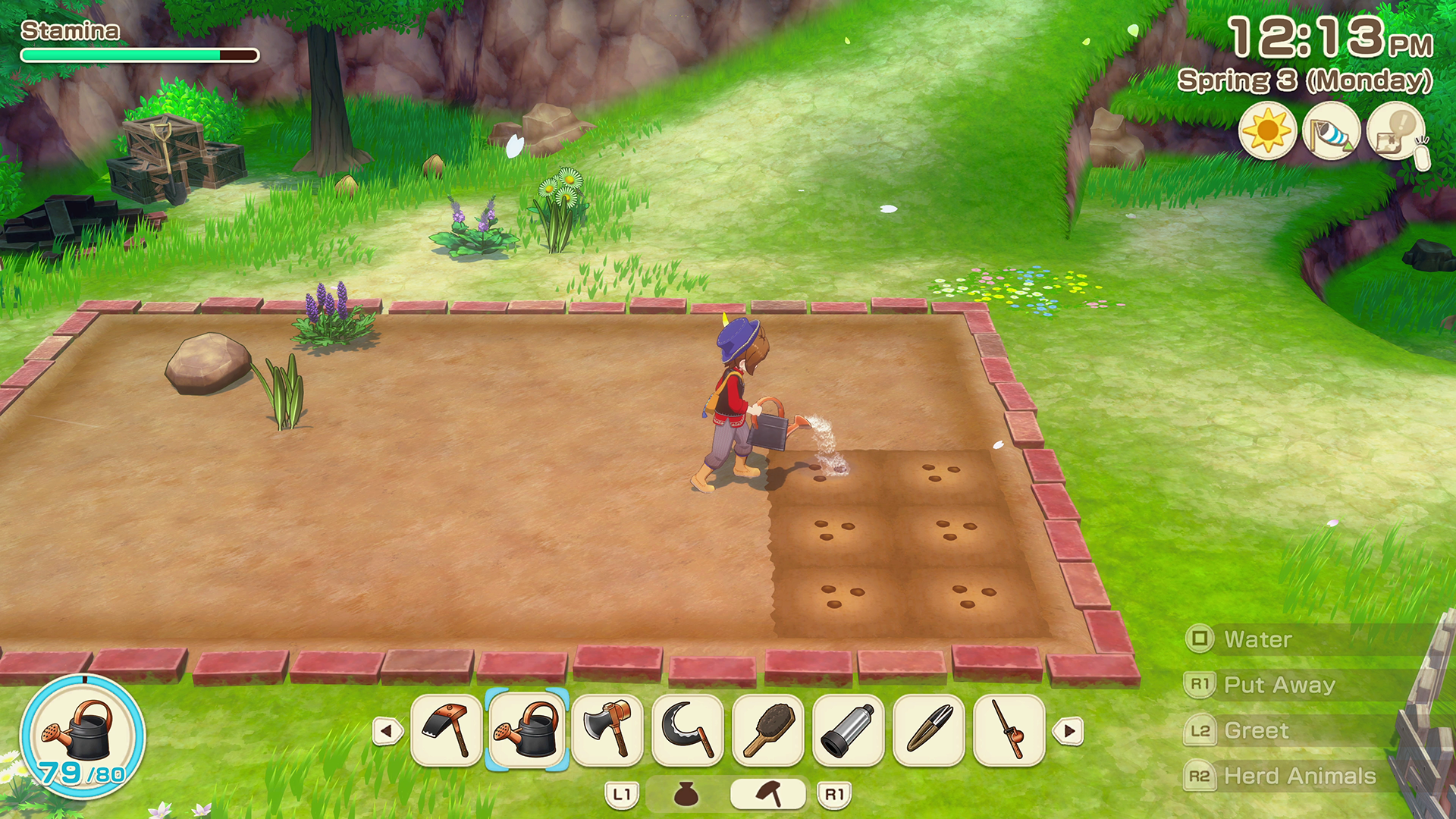 Watering Crops