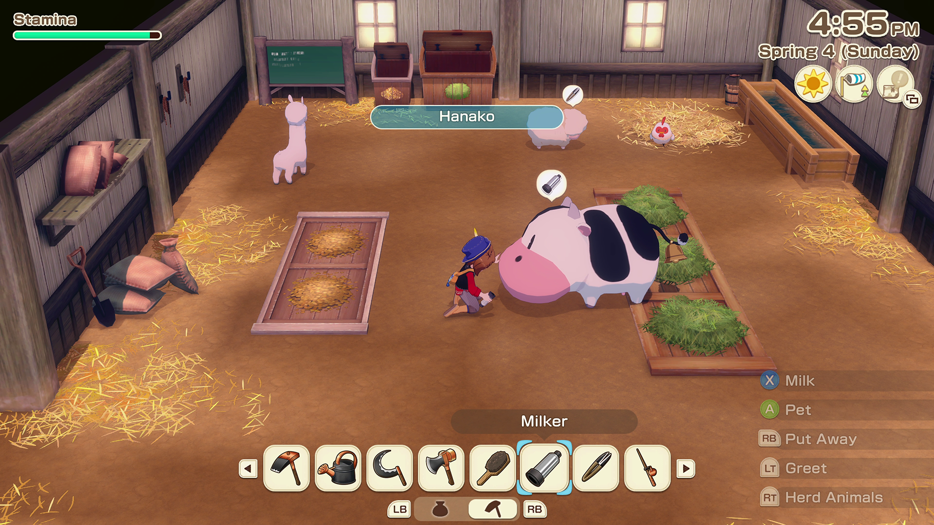 Milking
