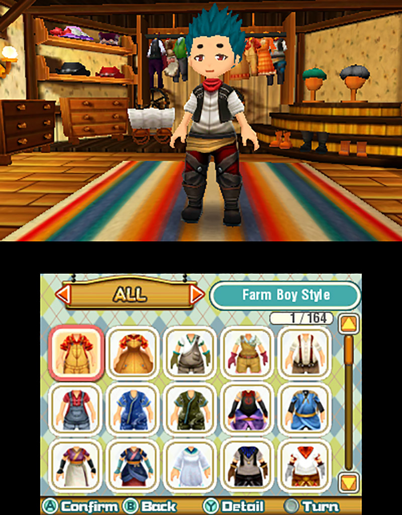 Story of Seasons: Trio of Towns - Kitchen & Closet: Closet screenshot